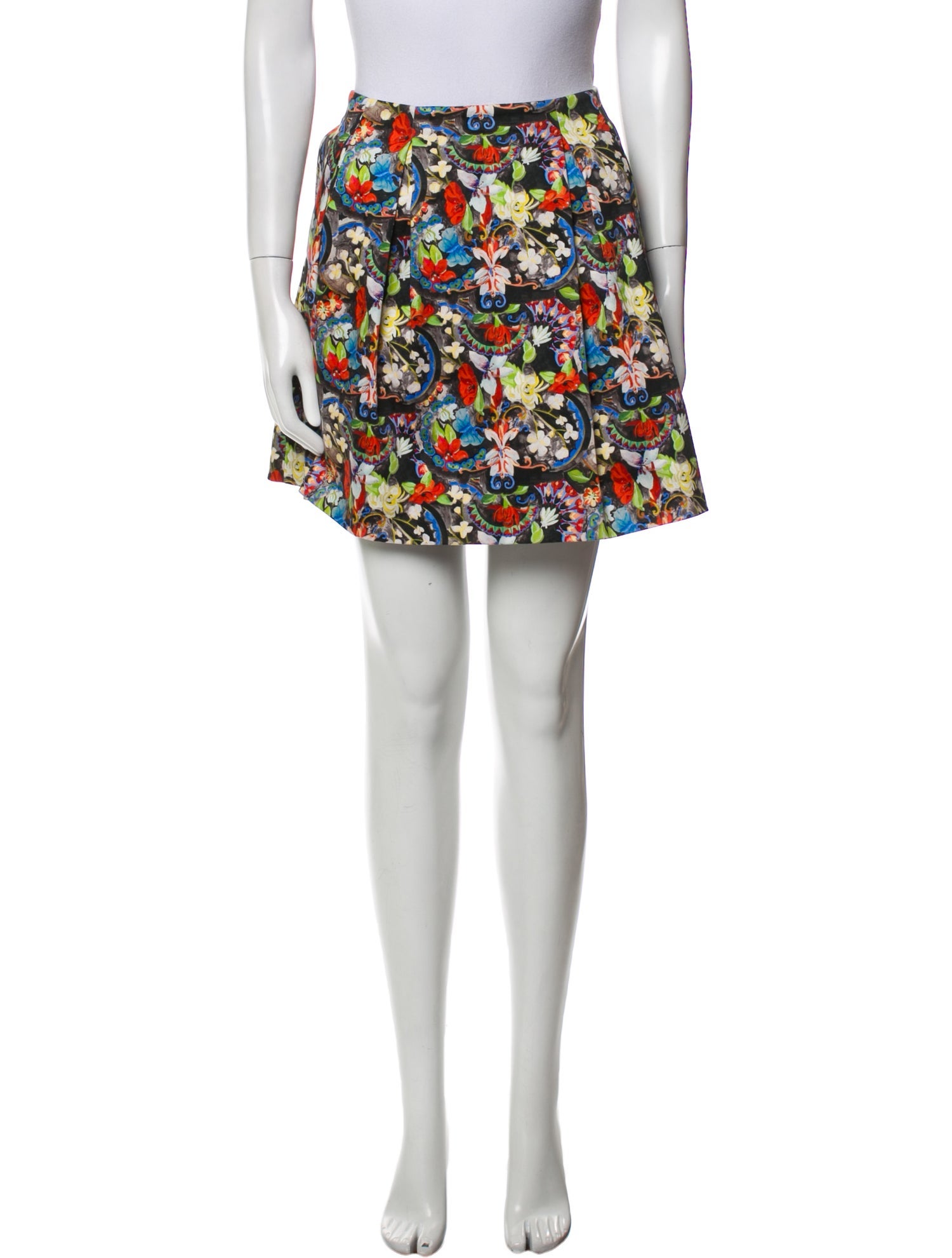 Alice + Olivia Floral Print Mini Skirt