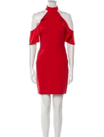 Alice + Olivia Mock Neck Mini Dress