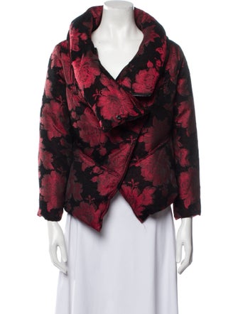 Alice + Olivia Down Floral Print Evening Jacket