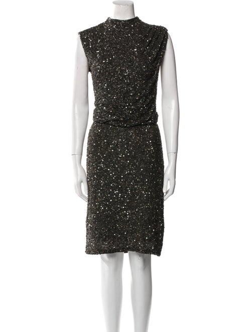 Alice + Olivia Nylon Sequin Embellishments Skirt Set