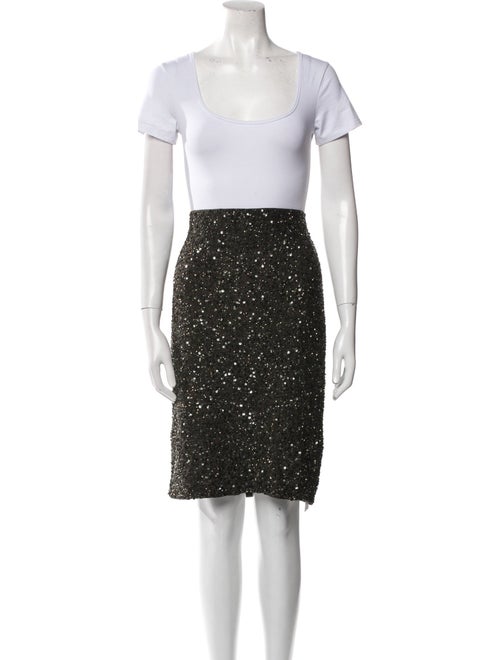 Alice + Olivia Nylon Sequin Embellishments Skirt Set