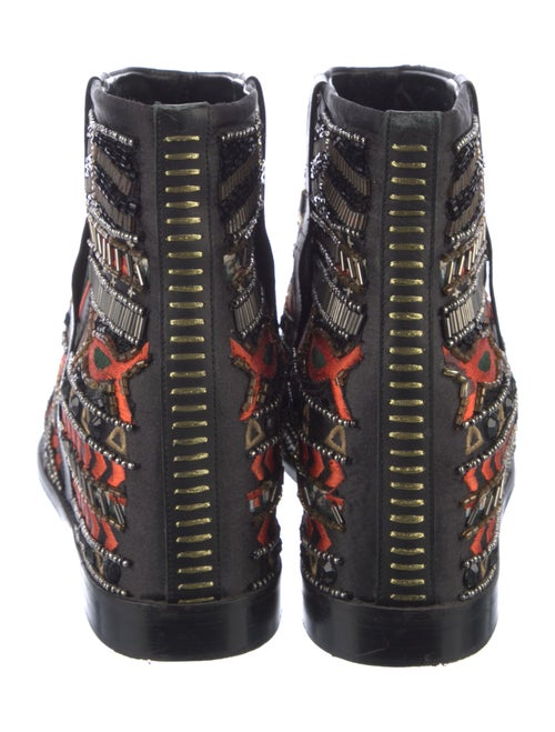 Alice + Olivia Satin Patterned Boots