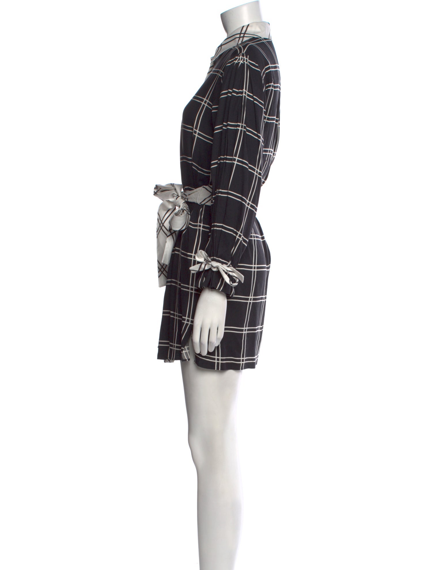 Alice + Olivia Plaid Print Mini Dress