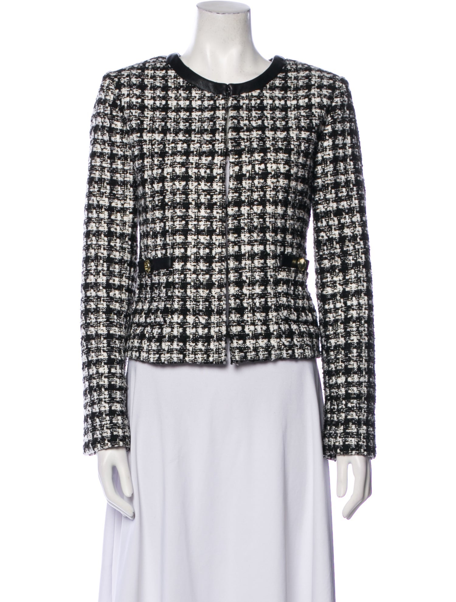 Alice + Olivia Tweed Pattern Evening Jacket