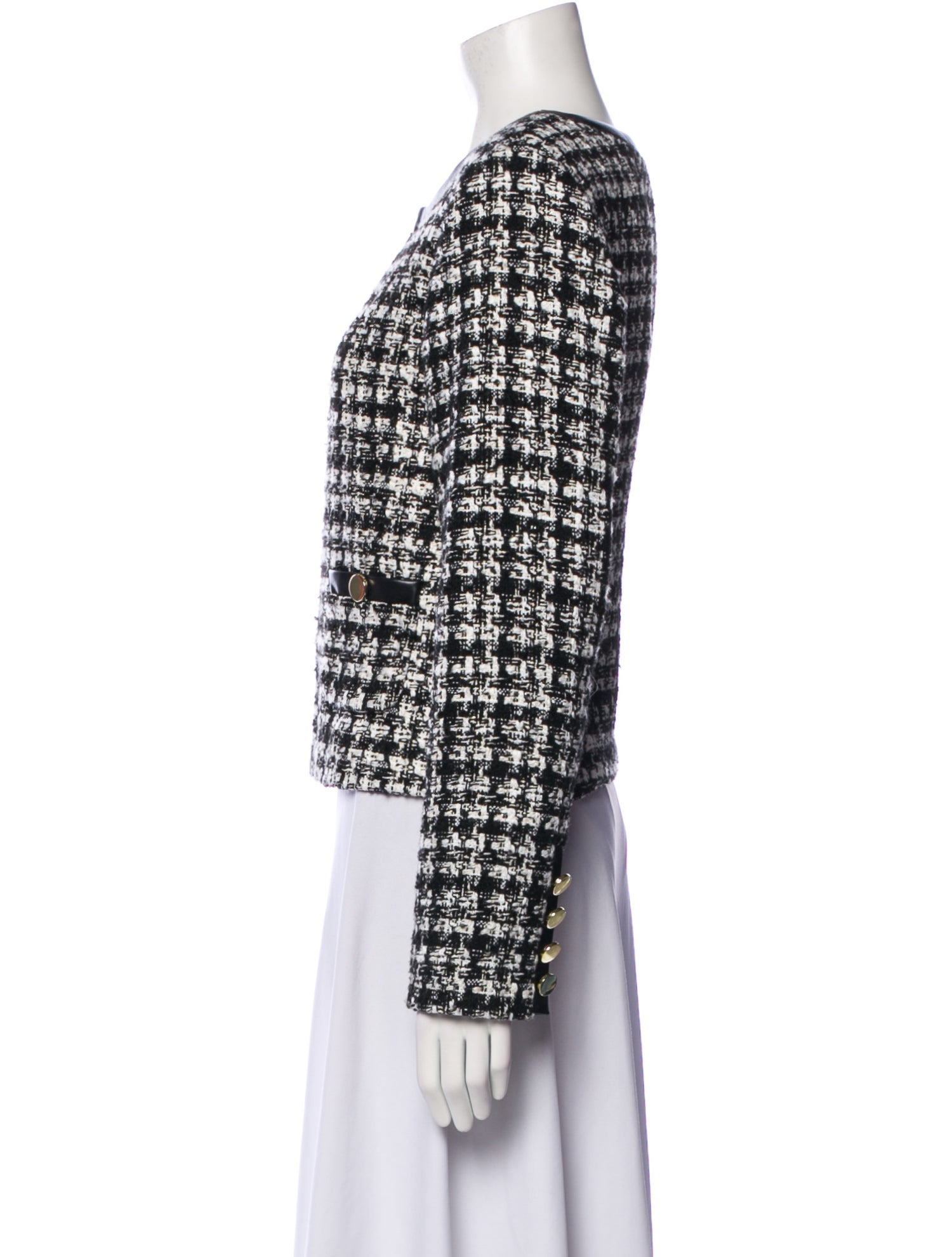 Alice + Olivia Tweed Pattern Evening Jacket