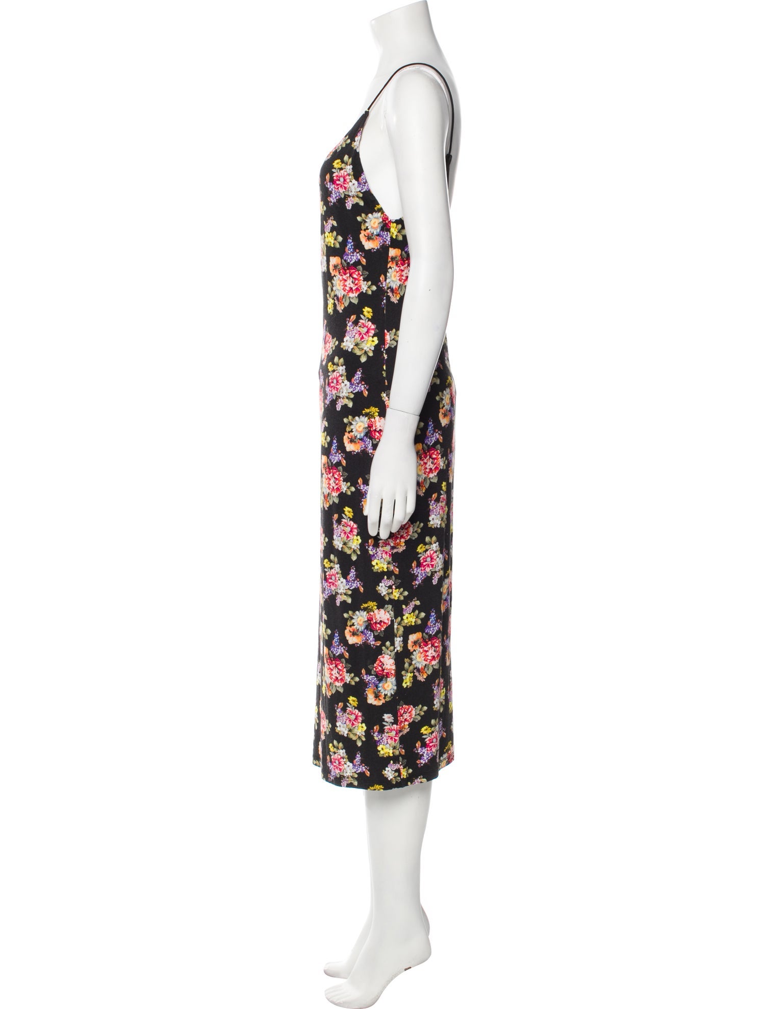 Alice + Olivia Floral Print Midi Length Dress