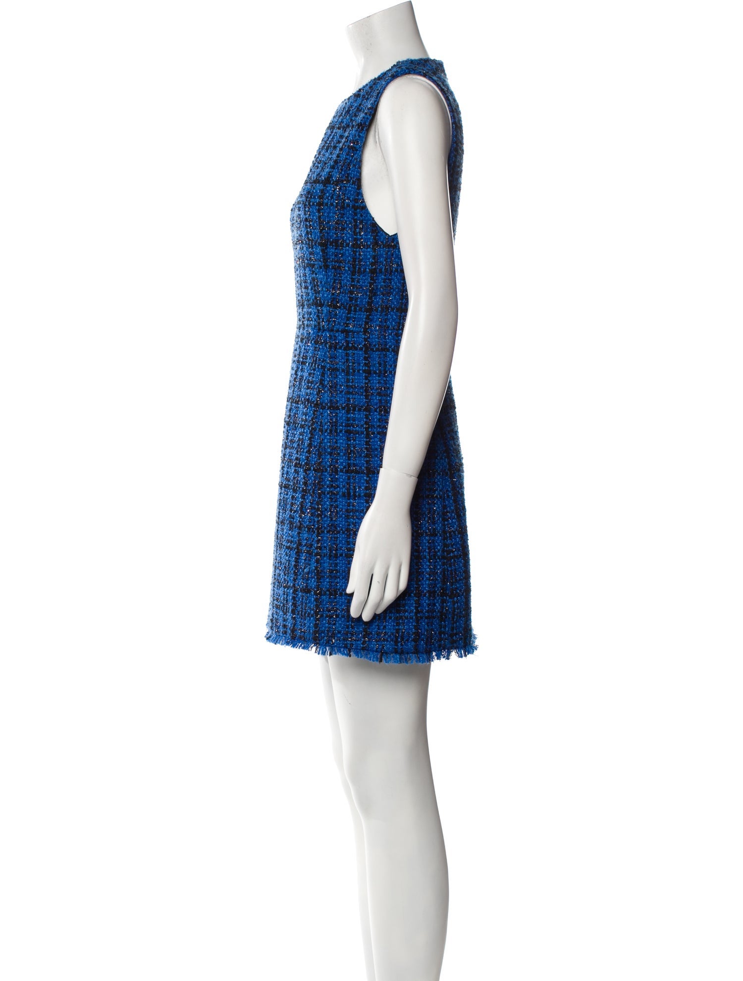 Alice + Olivia Plaid Print Mini Dress