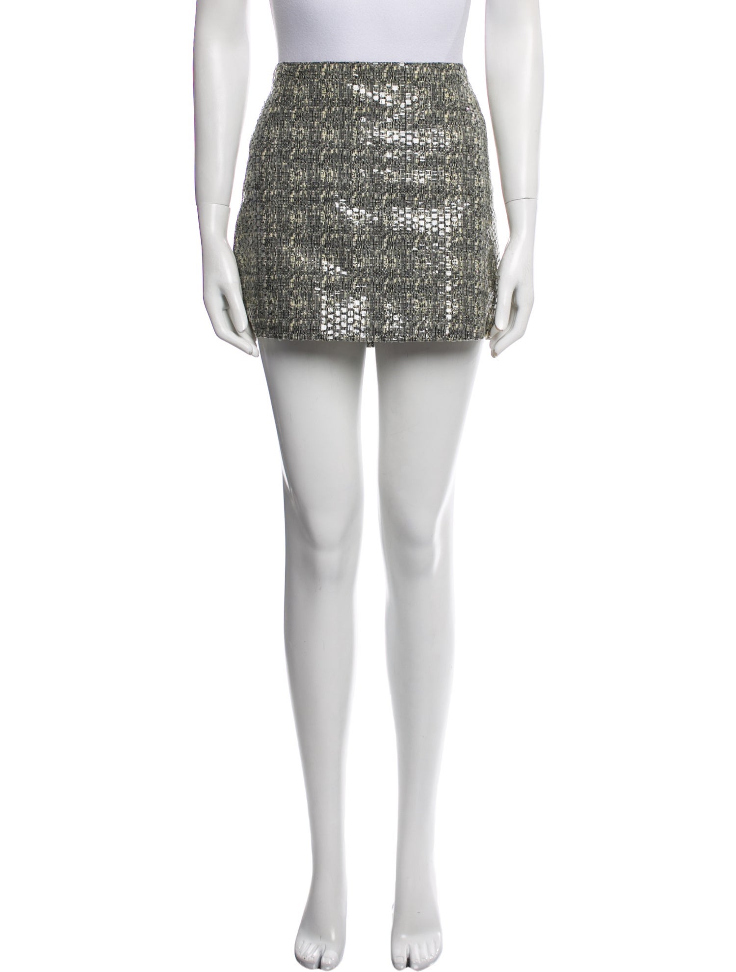 Alice + Olivia Sequin Embellishments Mini Skirt