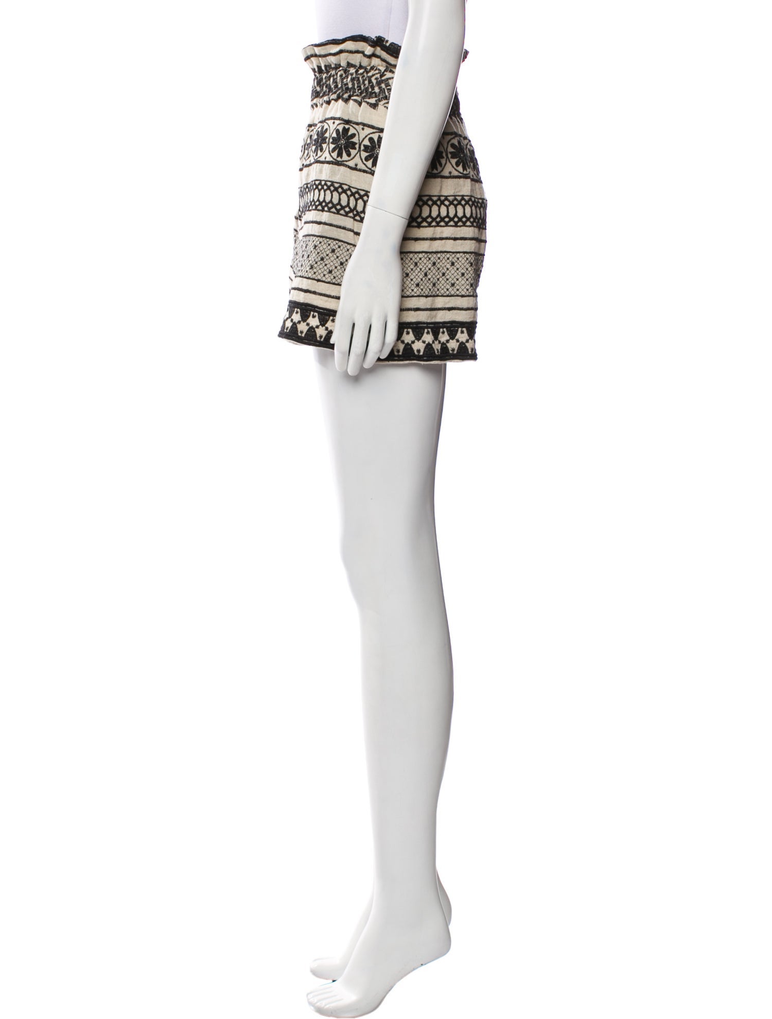 Alice + Olivia Linen Mini Shorts