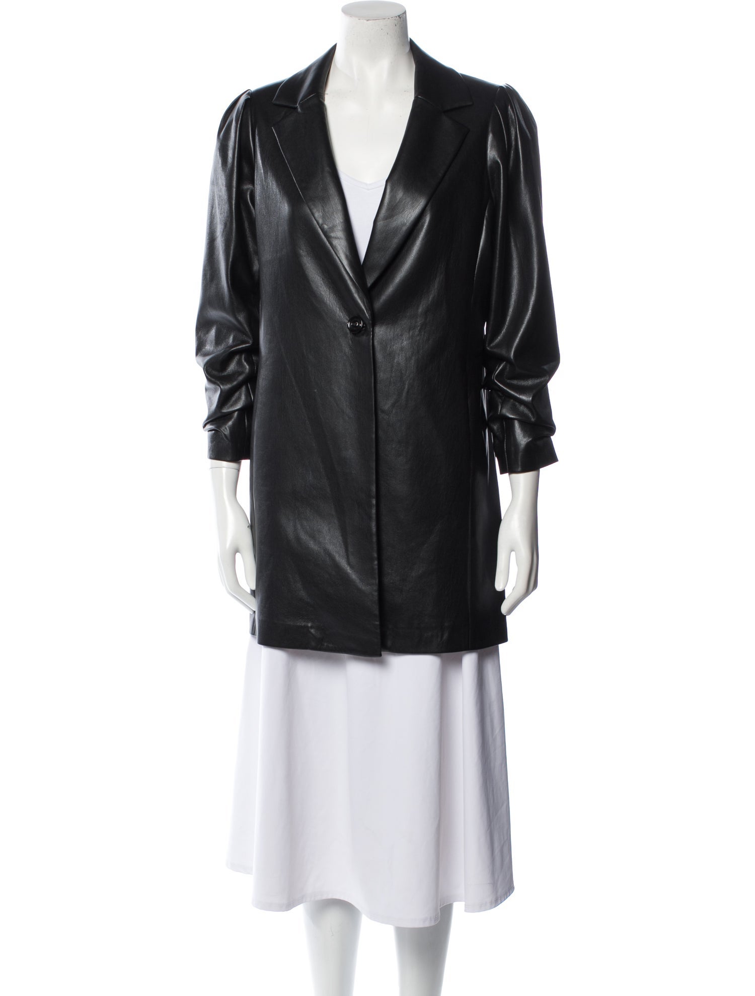 Alice + Olivia Faux Leather Coat
