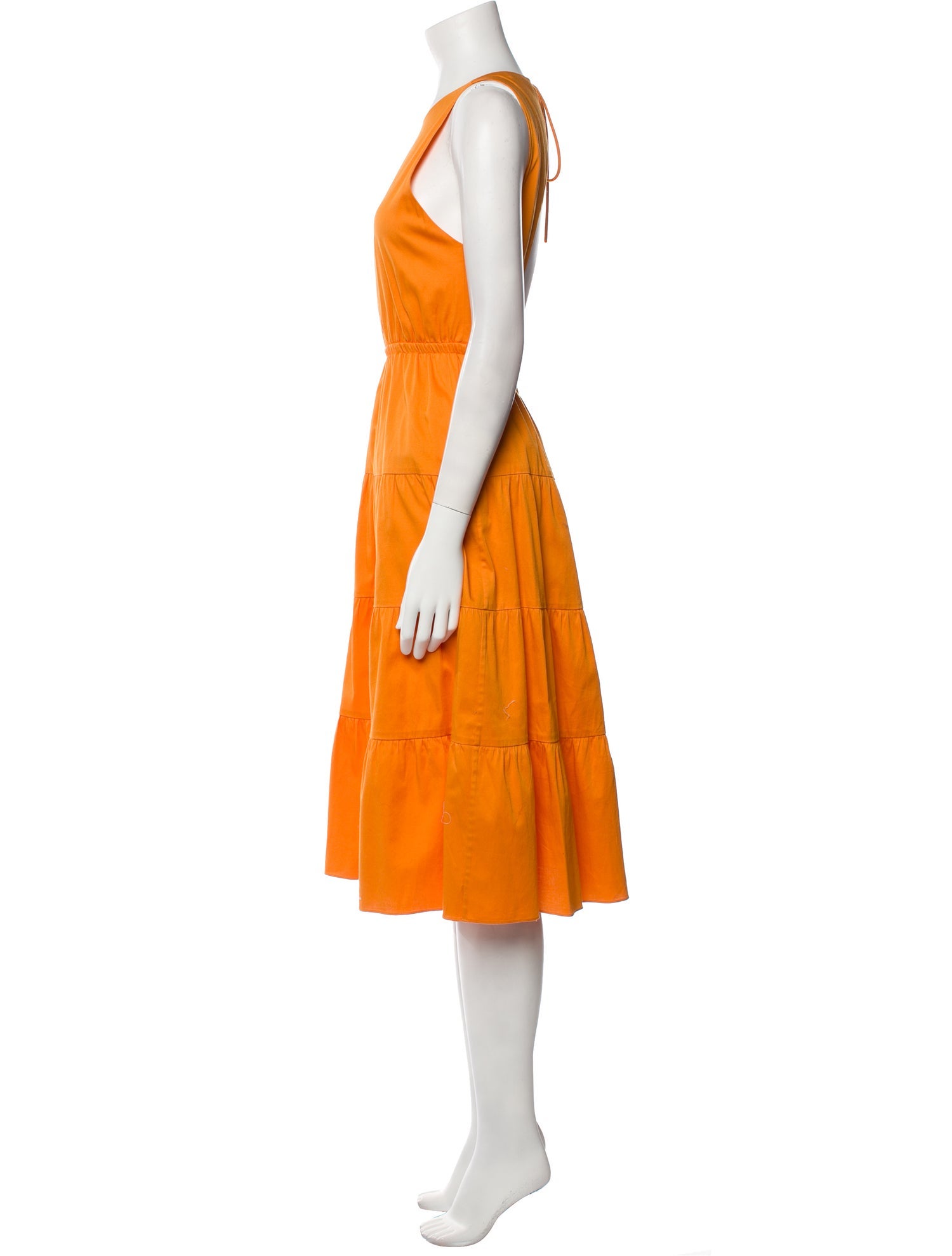 Alice + Olivia Crew Neck Midi Length Dress