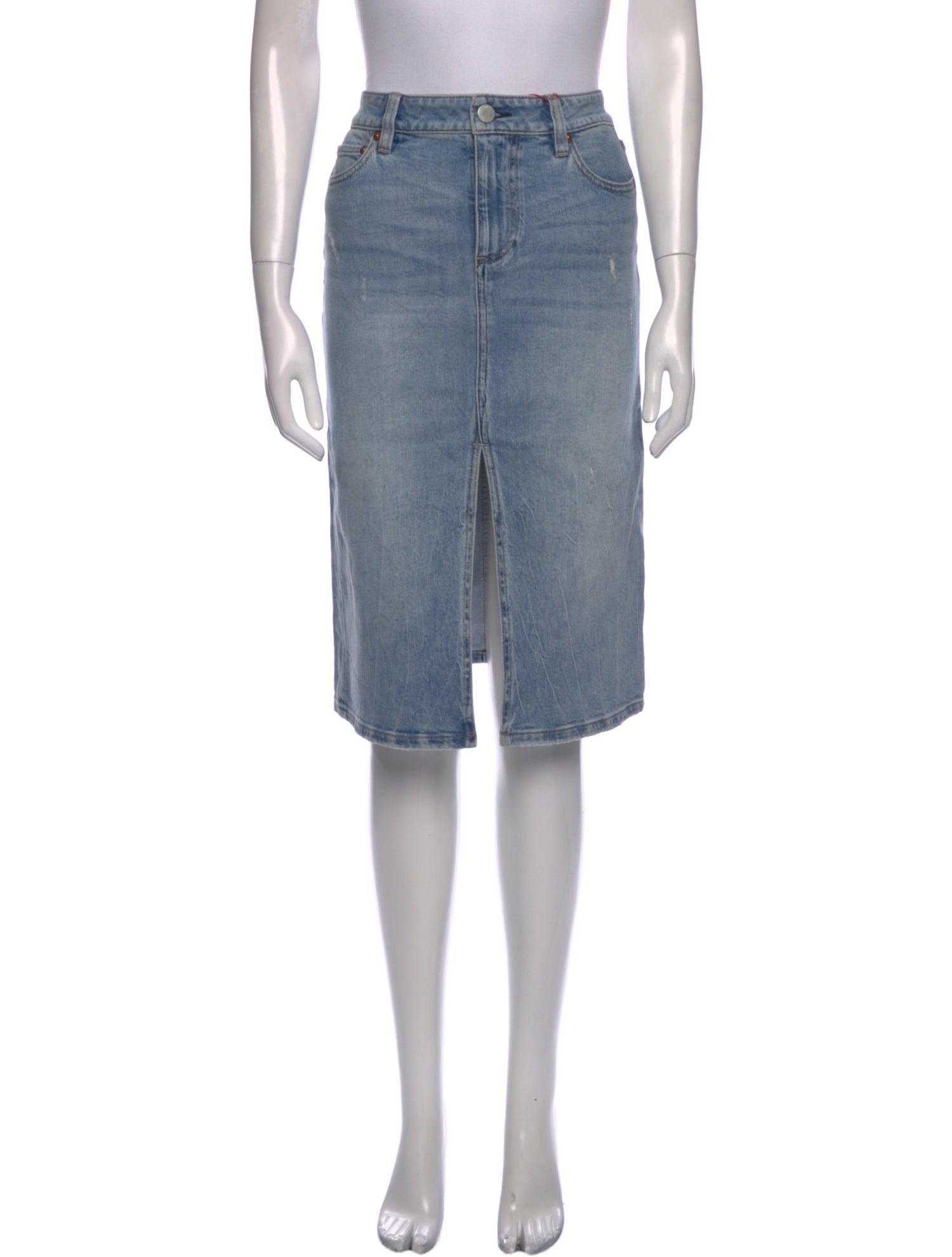 Alice + Olivia Distressed Accents Knee-Length Skirt w/ Tags