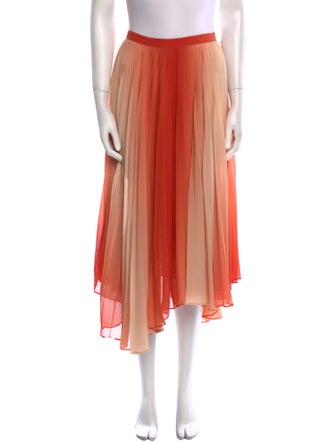 Alice + Olivia Colorblock Pattern Midi Length Skirt