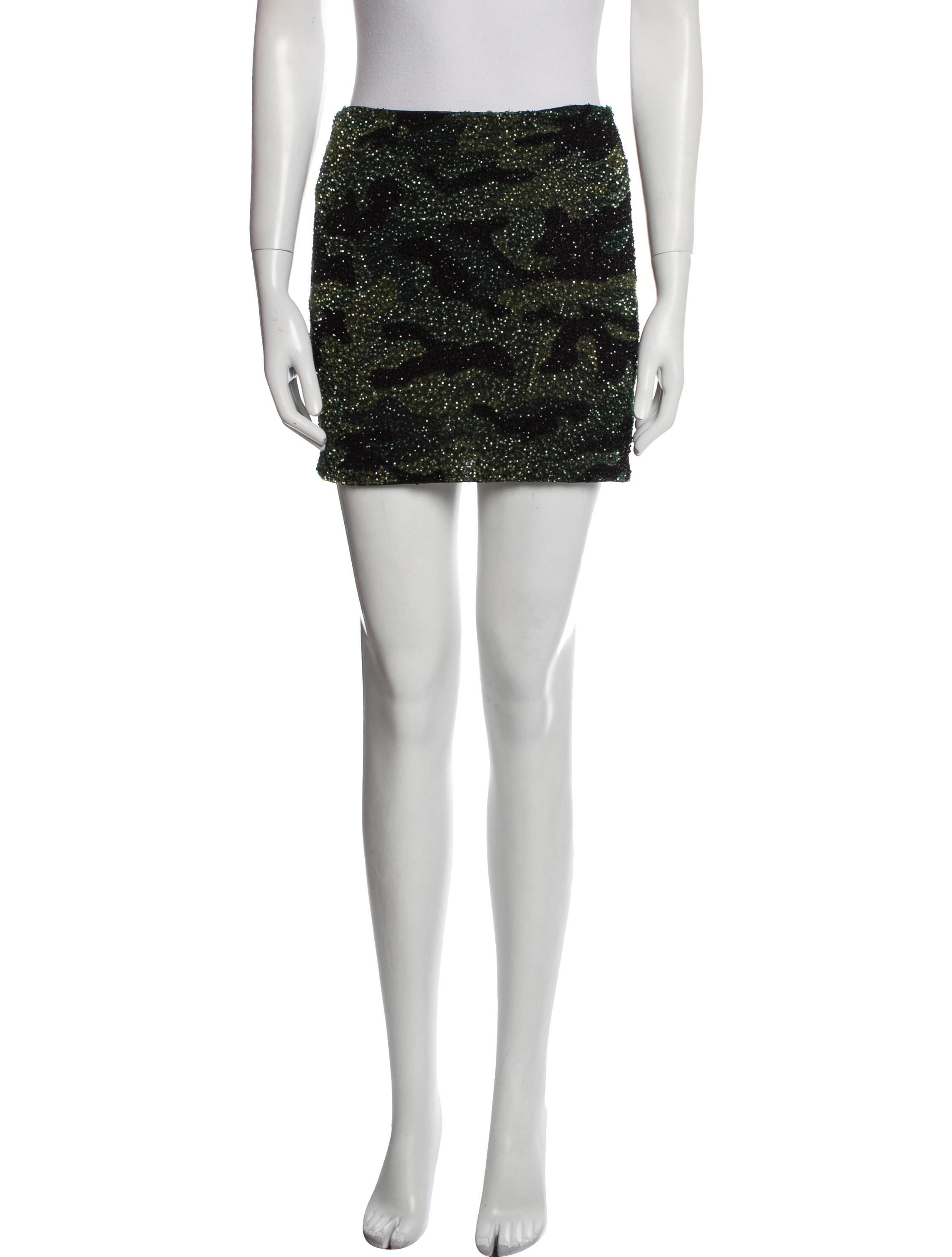 Alice + Olivia Nylon Mini Skirt