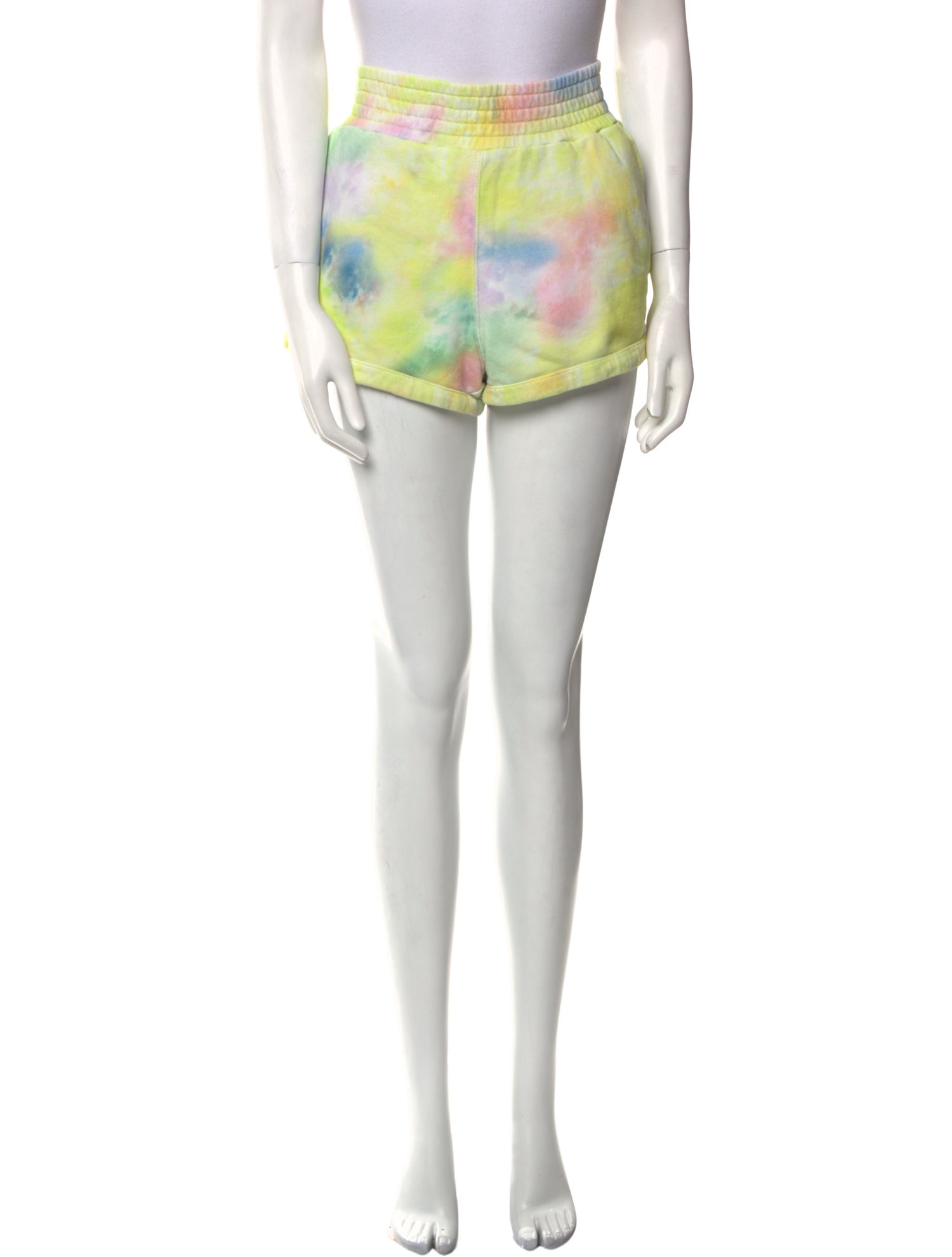 Alice + Olivia Tie-Dye Print Mini Shorts
