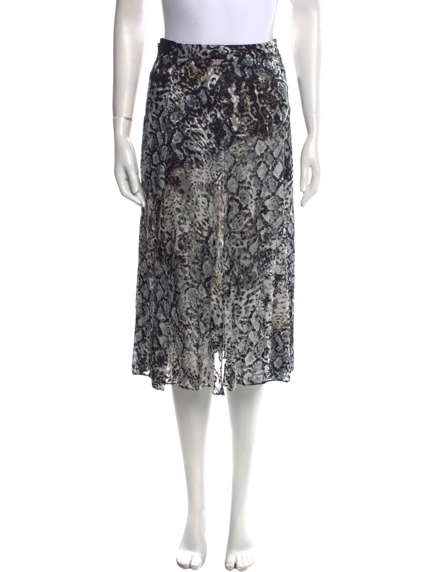 Alice + Olivia Animal Print Knee-Length Skirt