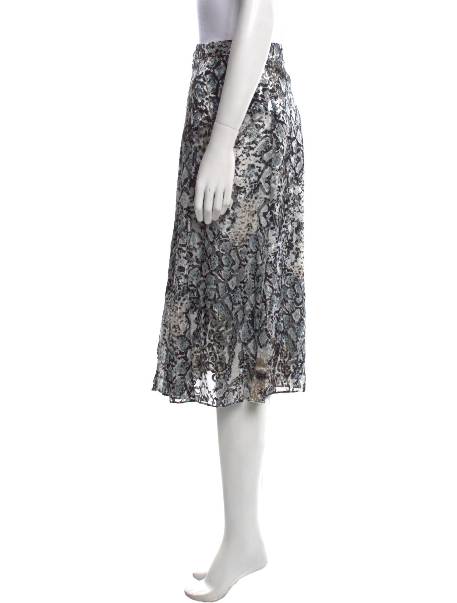 Alice + Olivia Animal Print Knee-Length Skirt