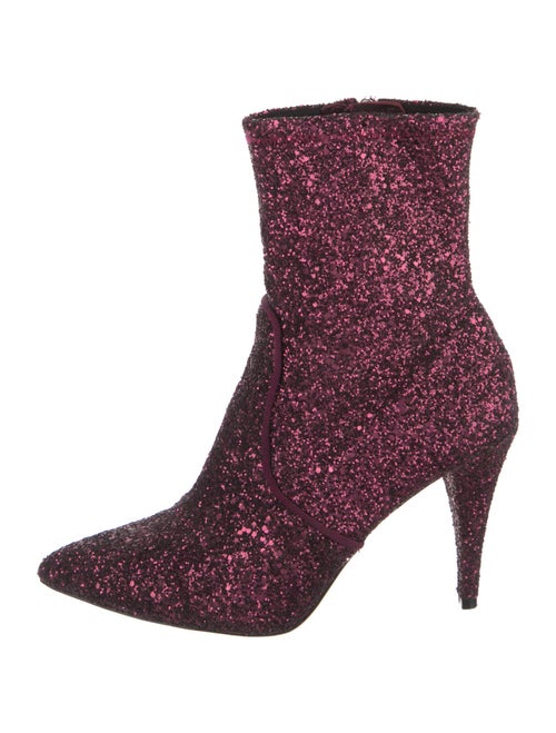 Alice + Olivia Glitter Printed Sock Boots