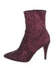 Alice + Olivia Glitter Printed Sock Boots