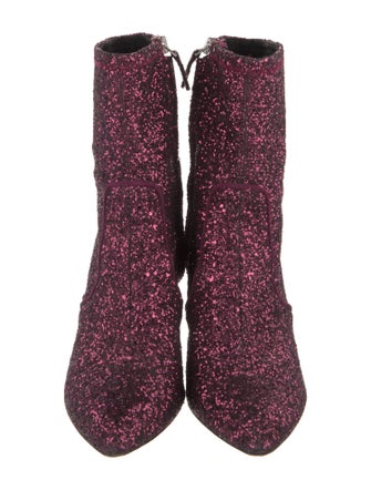 Alice + Olivia Glitter Printed Sock Boots