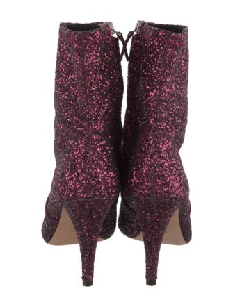 Alice + Olivia Glitter Printed Sock Boots