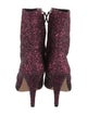 Alice + Olivia Glitter Printed Sock Boots