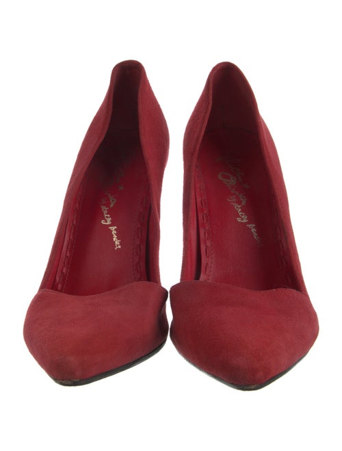 Alice + Olivia Suede D'Orsay Pumps