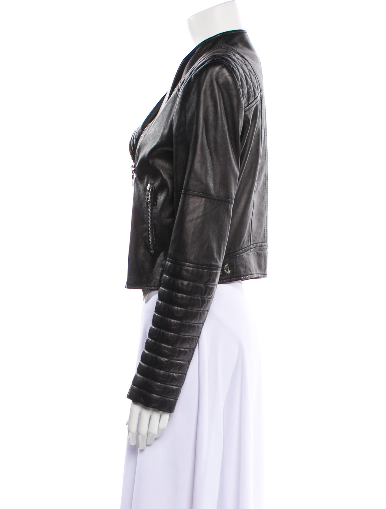 Alice + Olivia Leather Biker Jacket