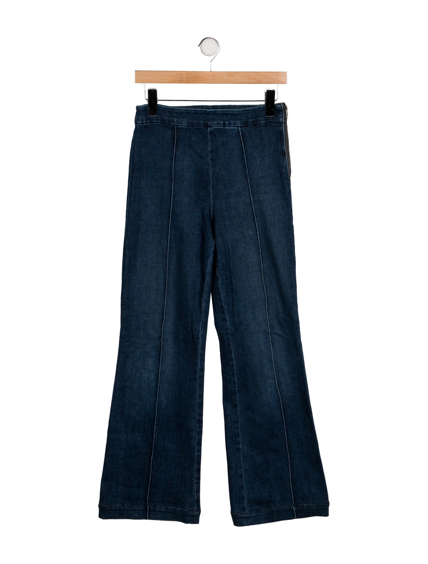 Alice + Olivia High-Rise Wide Leg Jeans