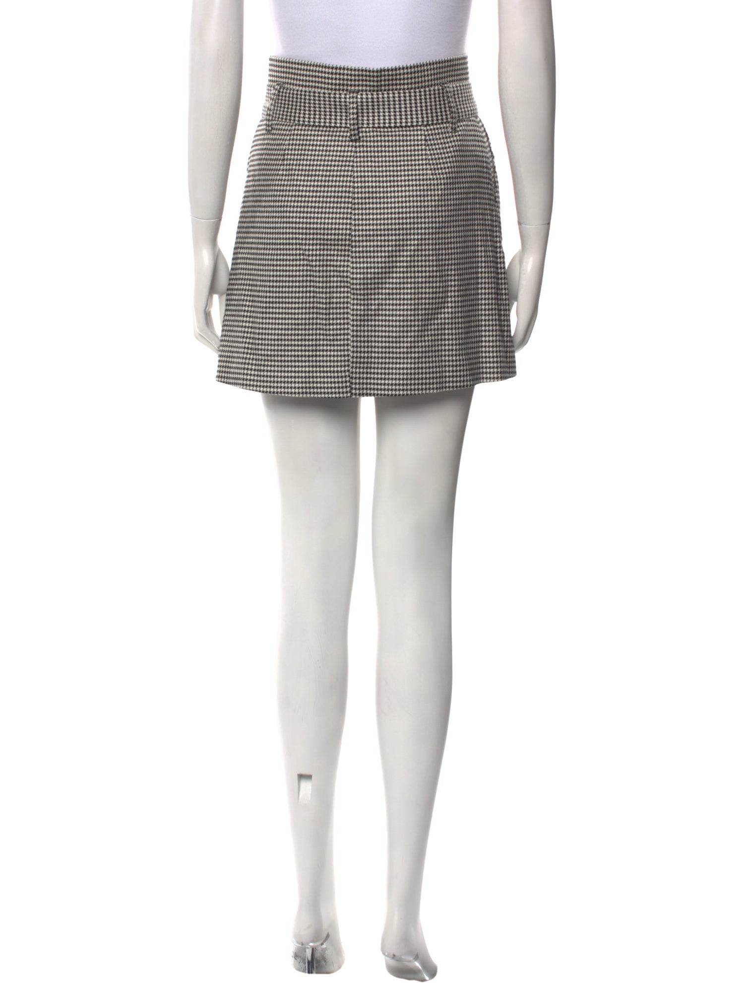 Alice + Olivia Houndstooth Print Mini Skirt