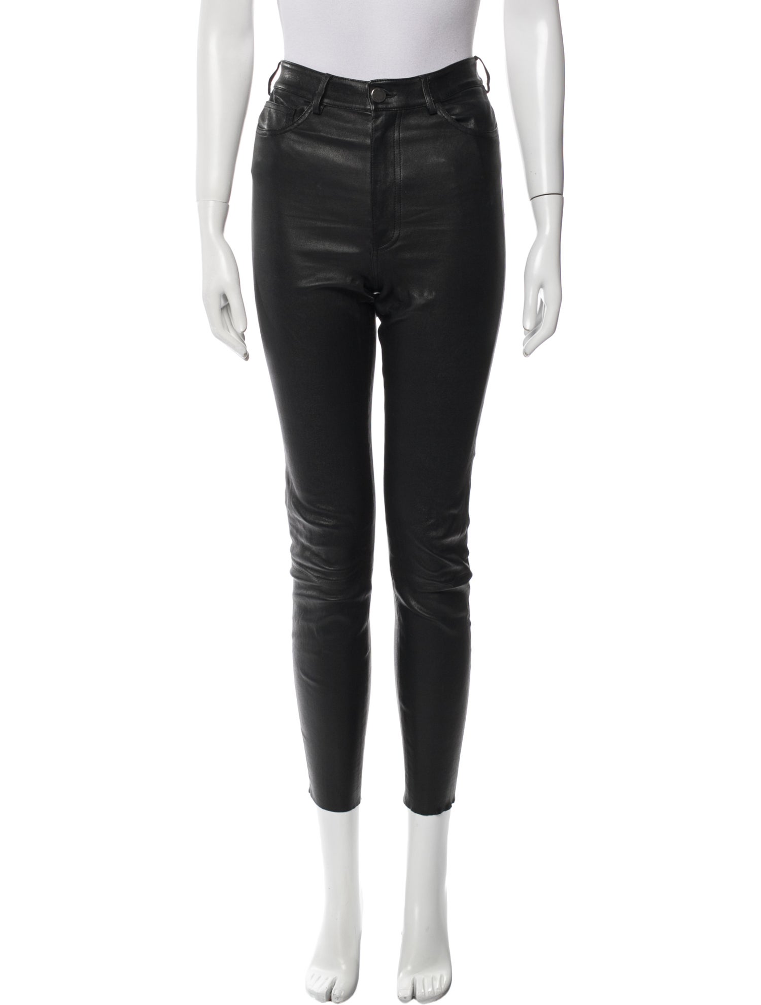 Alice + Olivia Leather Skinny Leg Pants