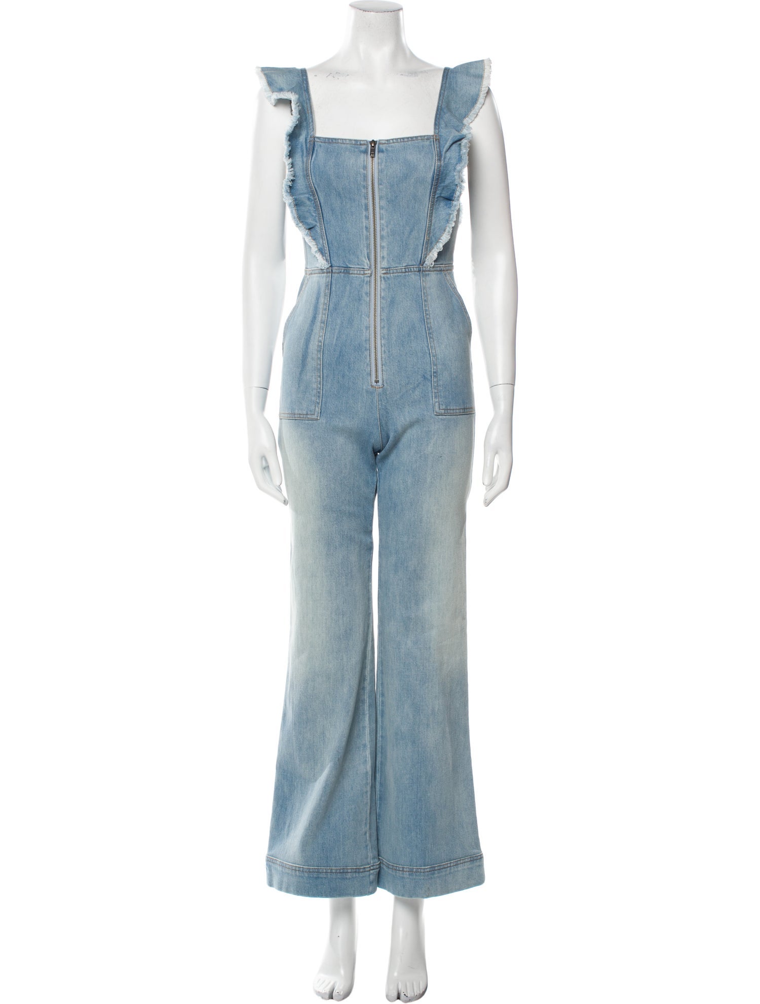 Alice + Olivia Square Neckline Jumpsuit