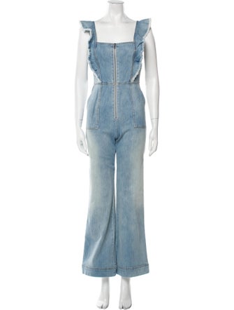 Alice + Olivia Square Neckline Jumpsuit