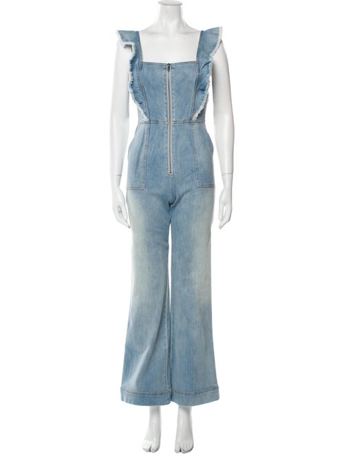 Alice + Olivia Square Neckline Jumpsuit