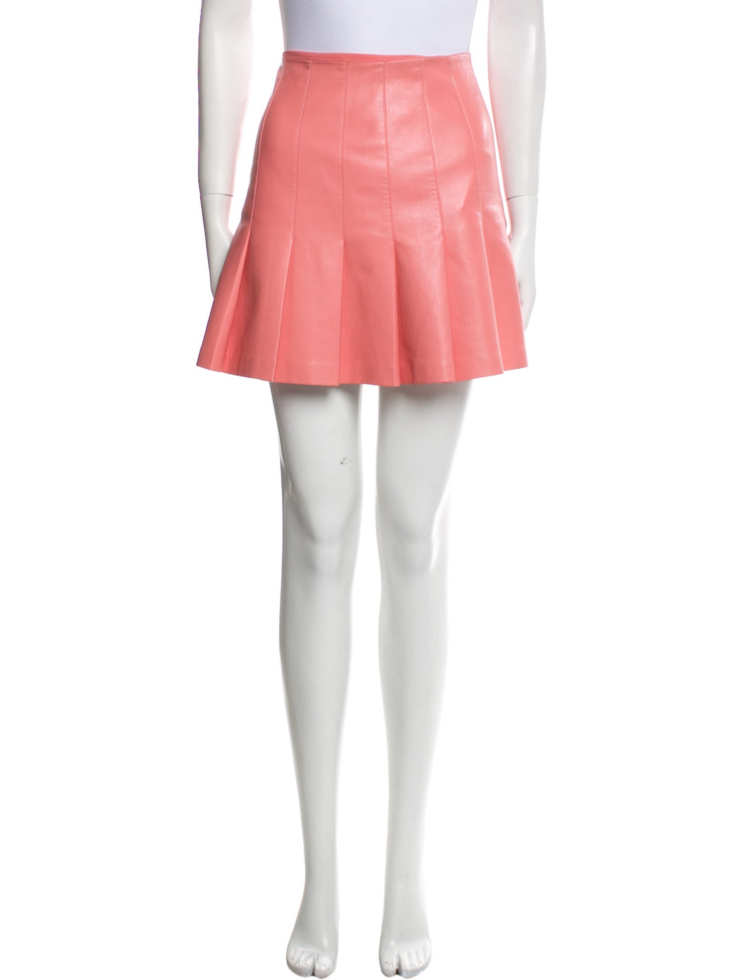 Alice + Olivia Faux Leather Mini Skirt