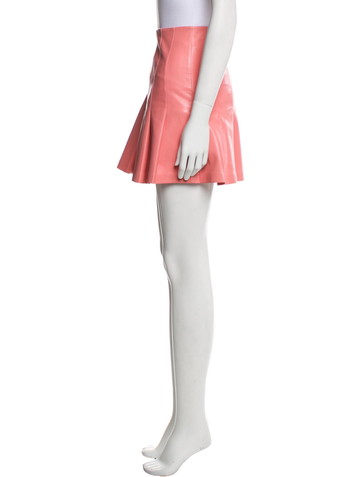 Alice + Olivia Faux Leather Mini Skirt