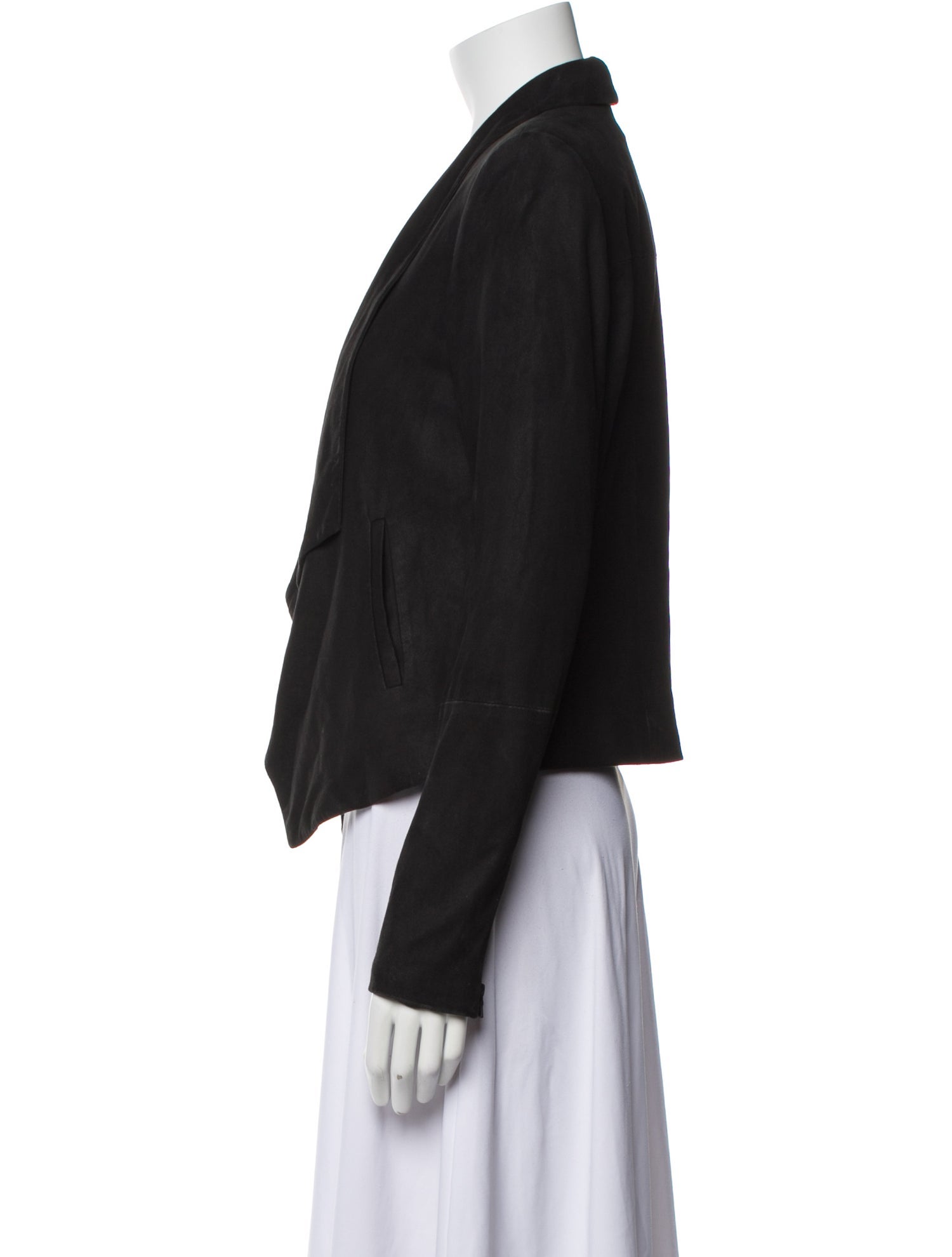Alice + Olivia Leather Blazer