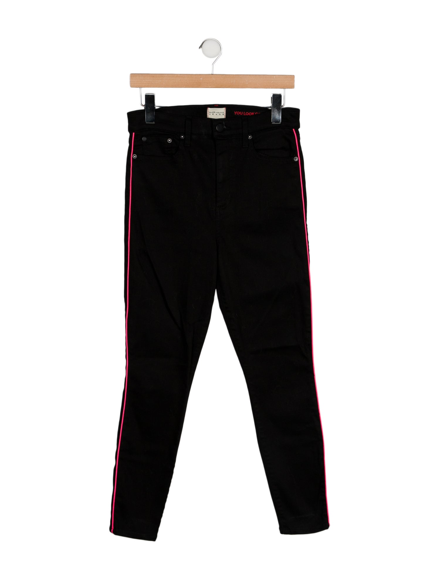 Alice + Olivia High-Rise Skinny Leg Jeans