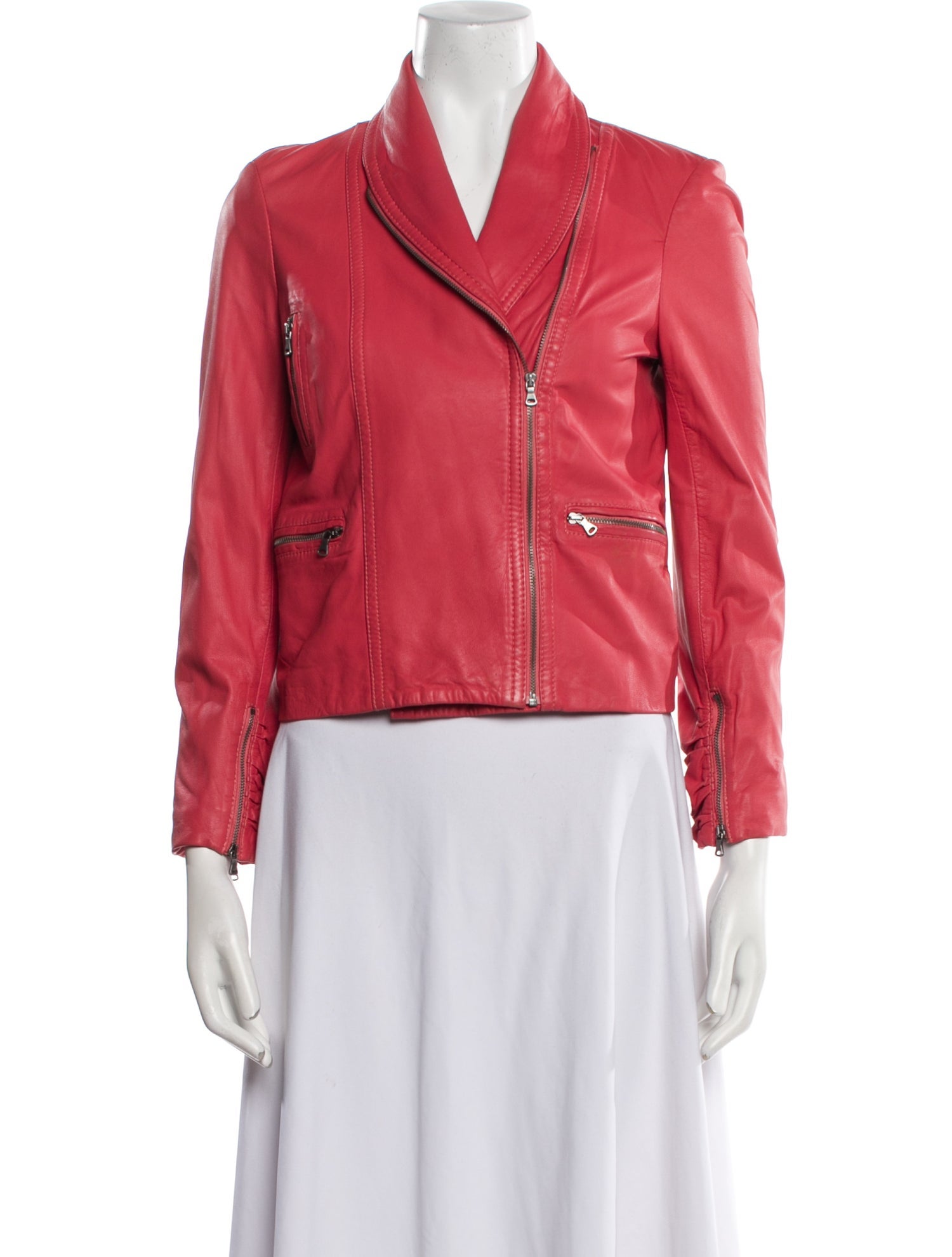 Alice + Olivia Leather Biker Jacket