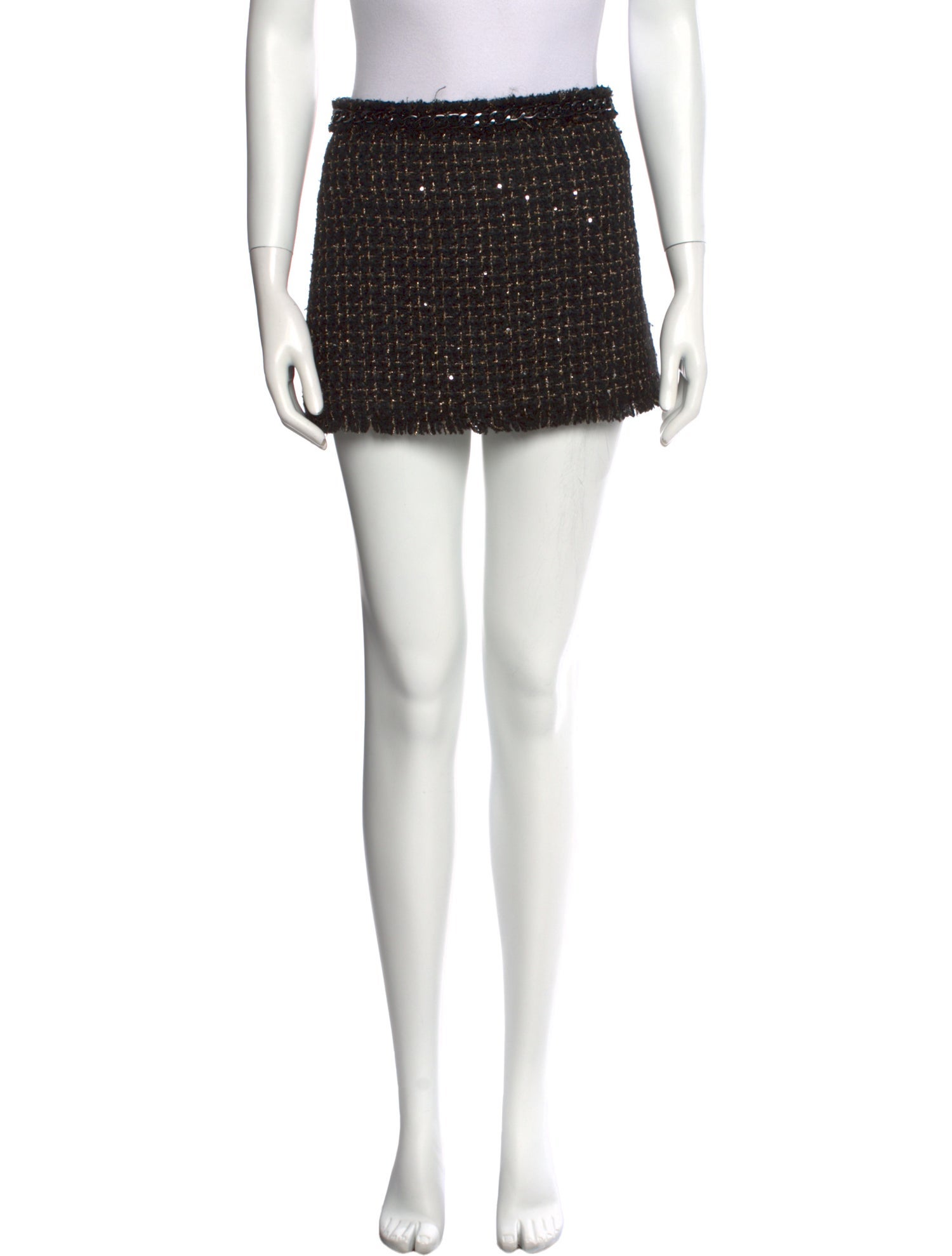 Alice + Olivia Glitter Accents Mini Skirt