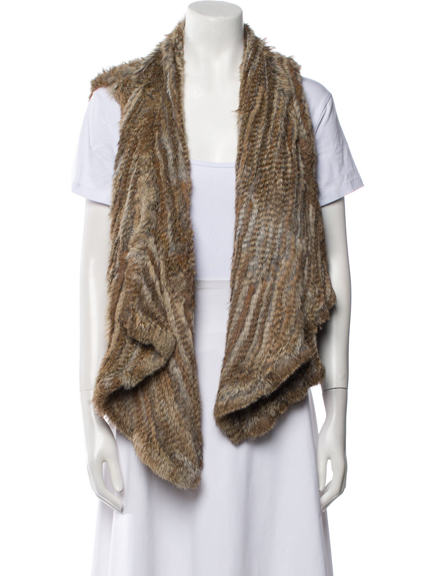 Alice + Olivia Striped Fur Jacket