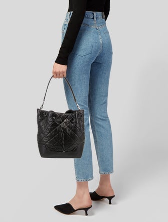 Alice + Olivia Leather Shoulder Bag