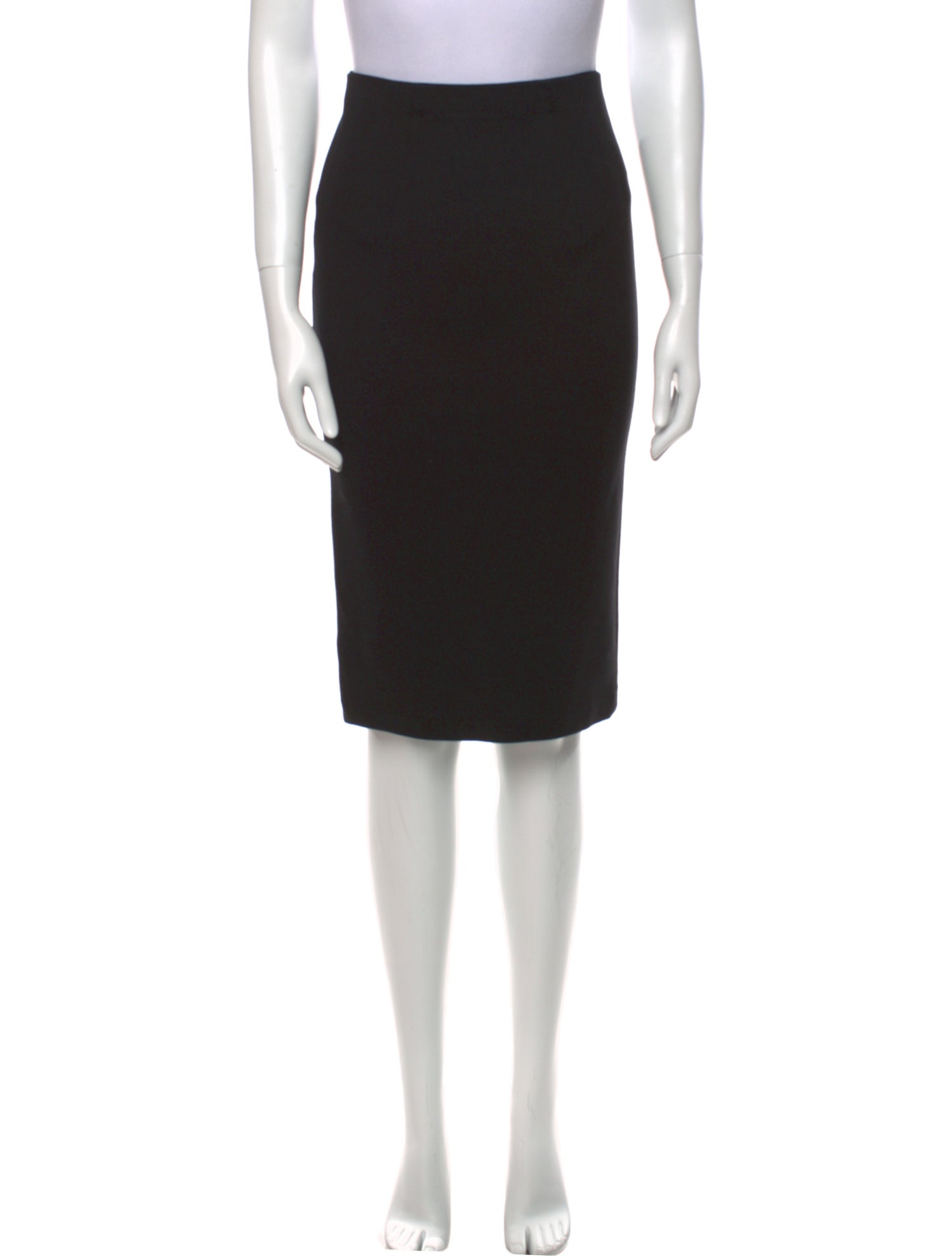 Alice + Olivia Leather Trim Embellishment Knee-Length Skirt