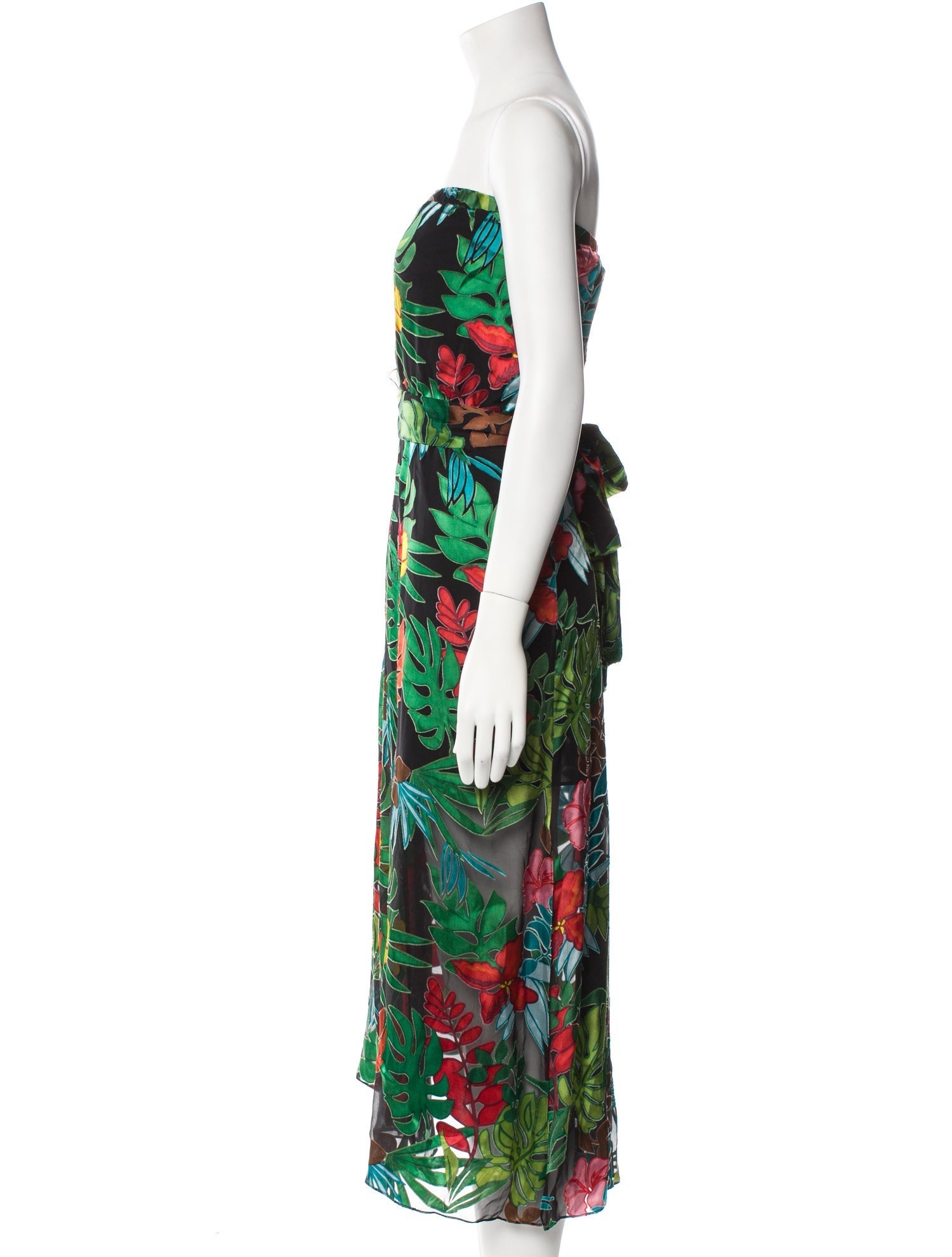 Alice + Olivia Floral Print Midi Length Dress w/ Tags