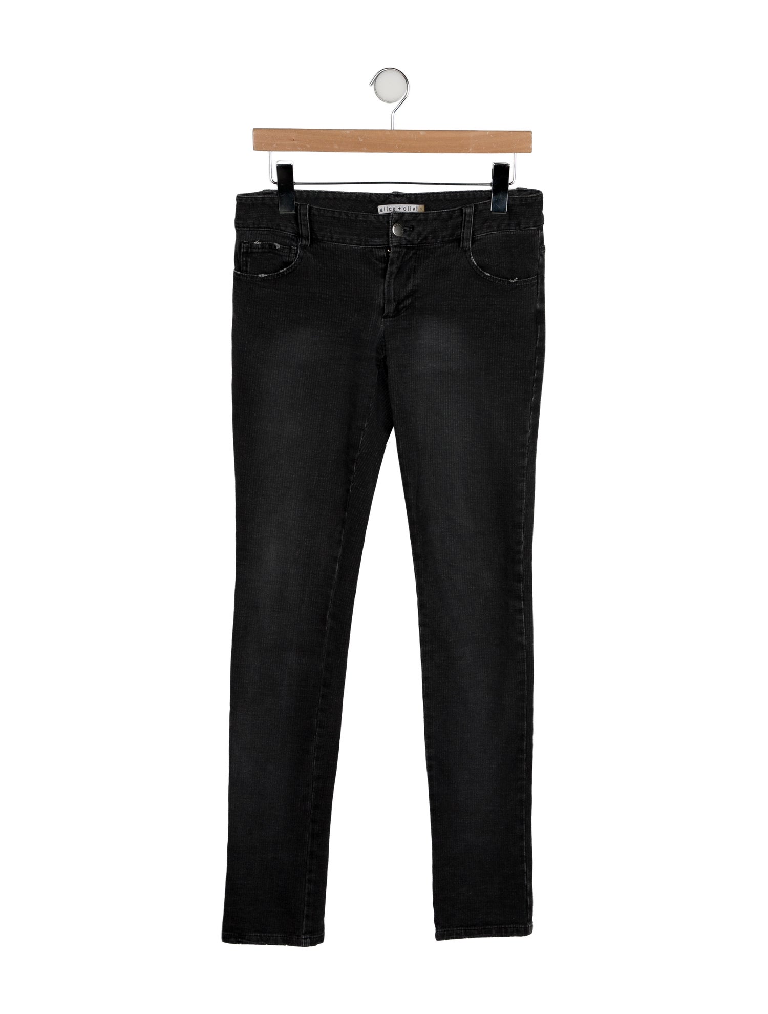 Alice + Olivia Low-Rise Skinny Leg Jeans