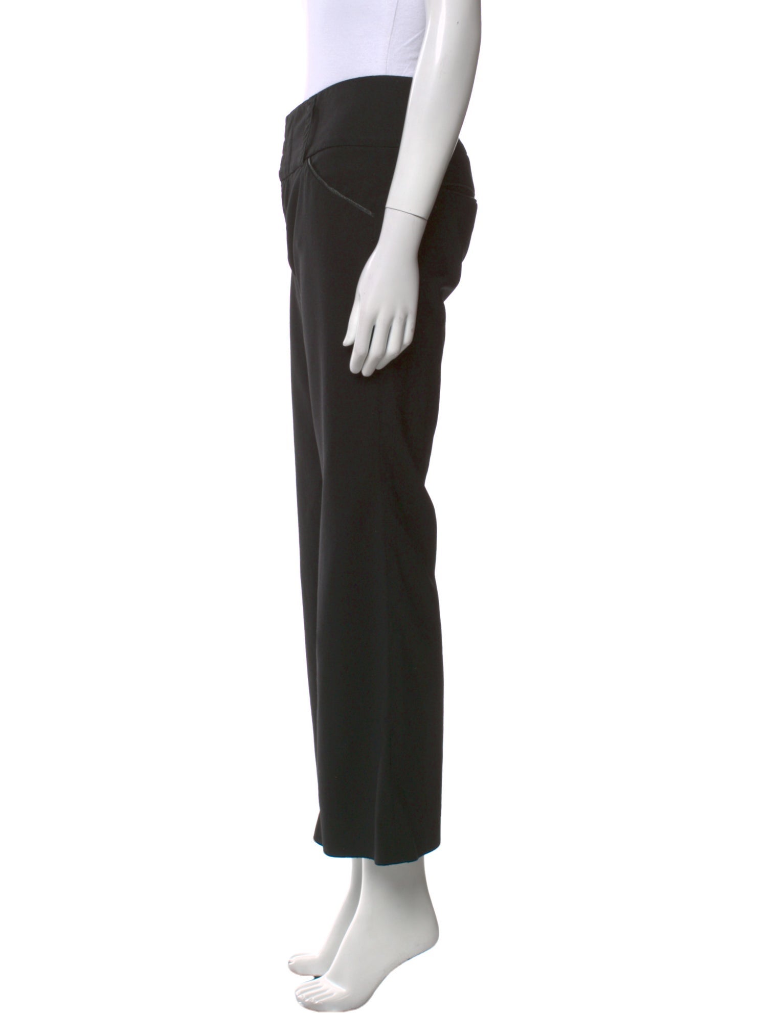 Alice + Olivia Virgin Wool Wide Leg Pants