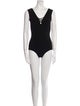 Alice + Olivia Plunge Neckline Sleeveless Bodysuit