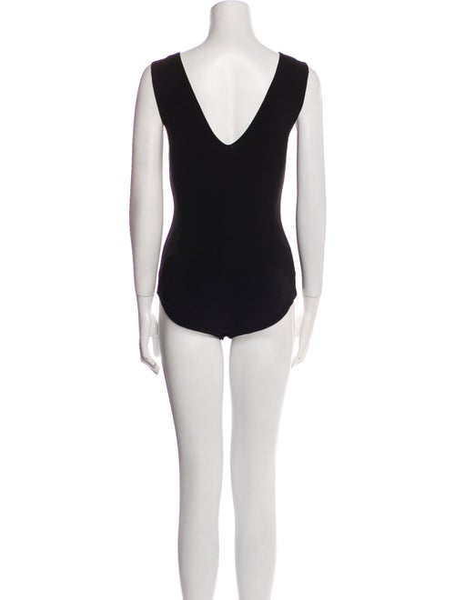 Alice + Olivia Plunge Neckline Sleeveless Bodysuit