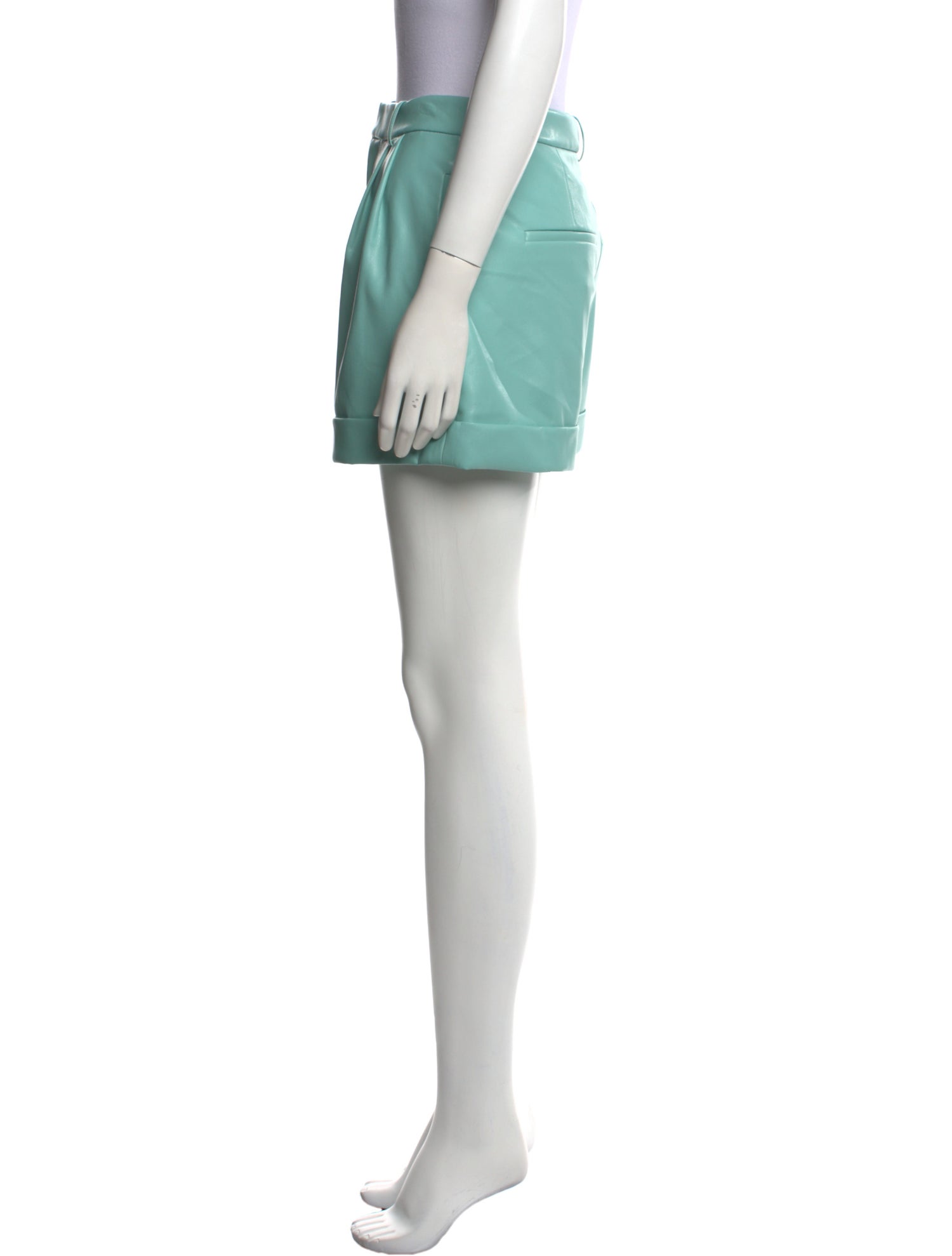 Alice + Olivia Faux Leather Mini Shorts