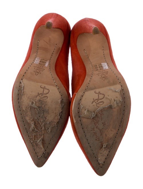 Alice + Olivia Suede Whipstitch Trim Pumps